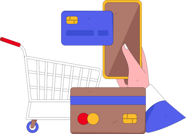 Paiement en ligne sécurisé  Illustration