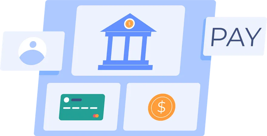 Paiement en ligne via Internet Banking  Illustration