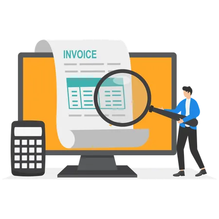 Facture de paiement  Illustration