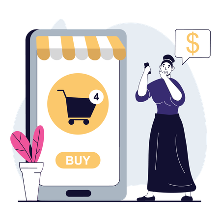 Paiement mobile  Illustration