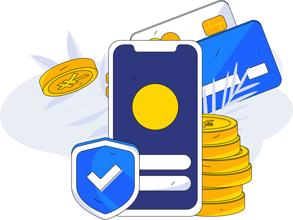 Paiement mobile  Illustration