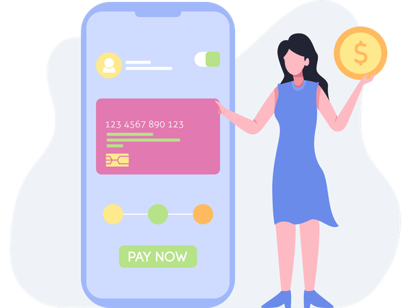 Paiement mobile  Illustration