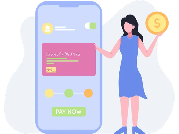 Paiement mobile  Illustration