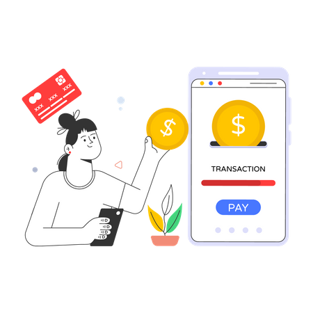 Paiement mobile  Illustration