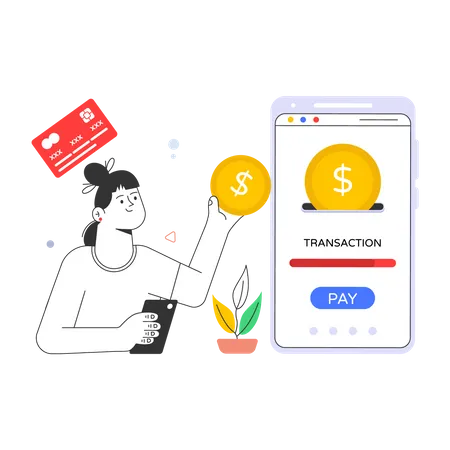 Paiement mobile  Illustration