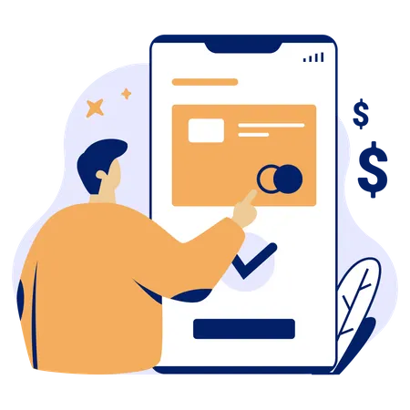 Paiement mobile  Illustration