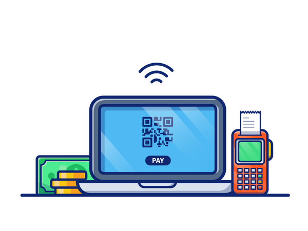 Paiement numérique  Illustration