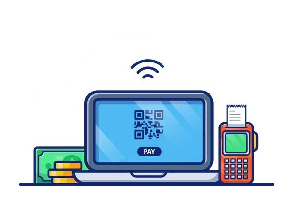 Paiement numérique  Illustration