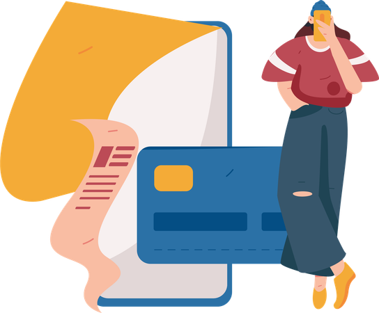 Paiement par carte  Illustration