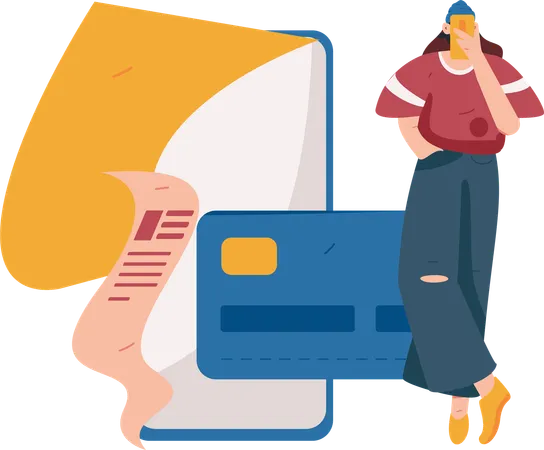 Paiement par carte  Illustration