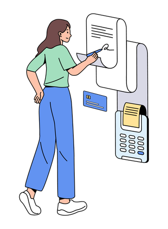 Paiement par carte de crédit  Illustration