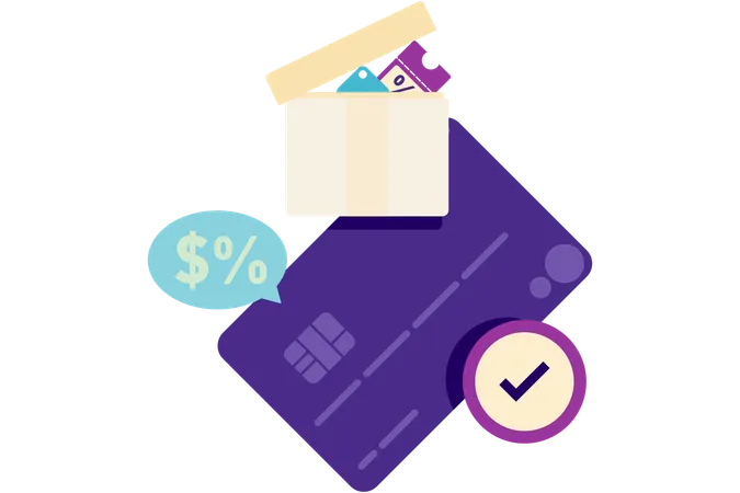 Paiement par carte de crédit  Illustration