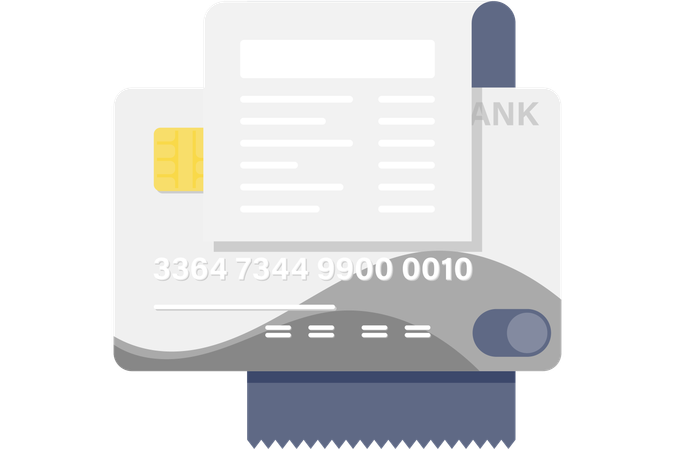 Paiement par carte de crédit  Illustration