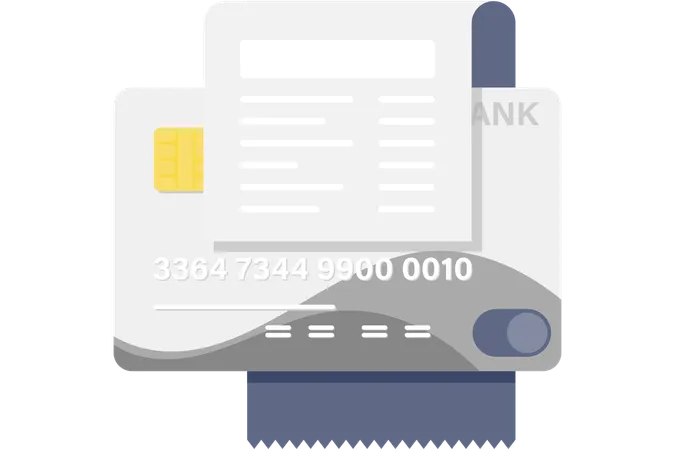 Paiement par carte de crédit  Illustration