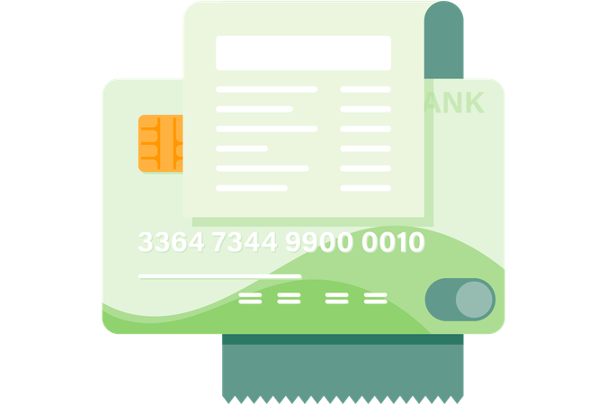 Paiement par carte de crédit  Illustration