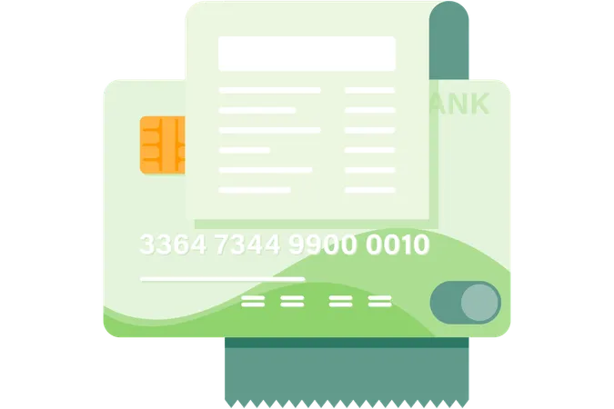 Paiement par carte de crédit  Illustration