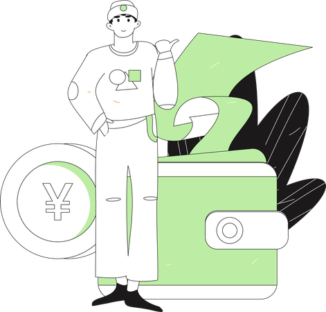 Paiement par carte de crédit  Illustration