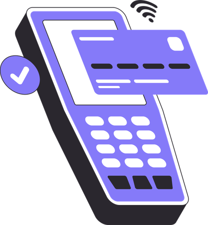 Paiement par carte bancaire  Illustration