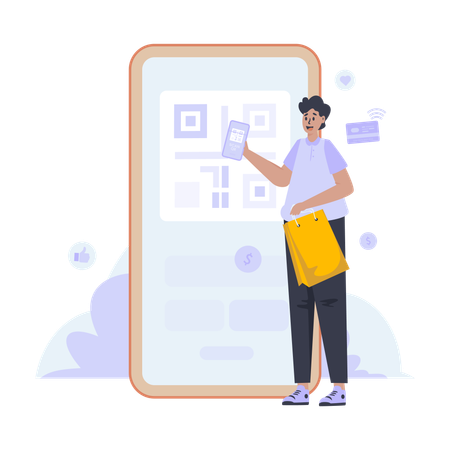 Paiement sans numéraire  Illustration