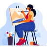painter illustrations free