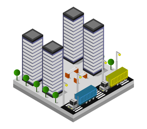 Paisaje urbano  Ilustración
