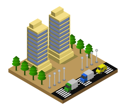 Paisaje urbano  Ilustración