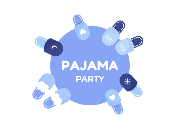 Pajama party  Illustration