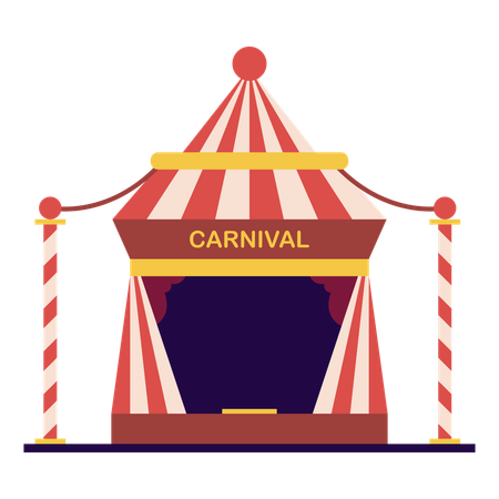 Palco de carnaval  Ilustração