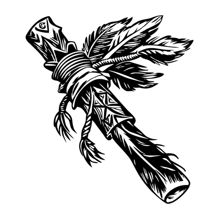 Palo ceremonial  Ilustración