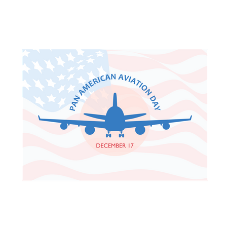 Pan American aviation day Illustration