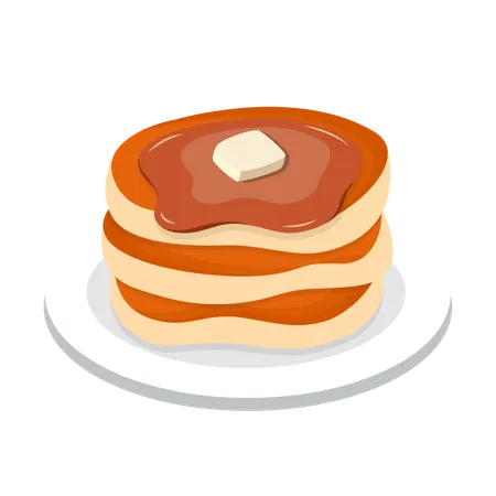 パンケーキ  イラスト