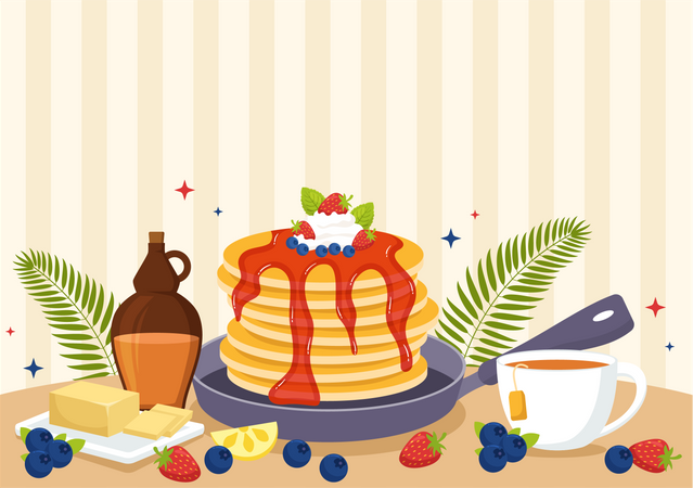 Pancake Day  Illustration