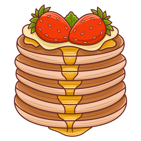 Pancakes Illustration