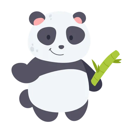 Panda Cub Baby Animal Illustration Illustration