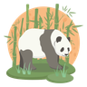 illustration for cute panda bear