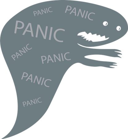 Panic monster  Illustration