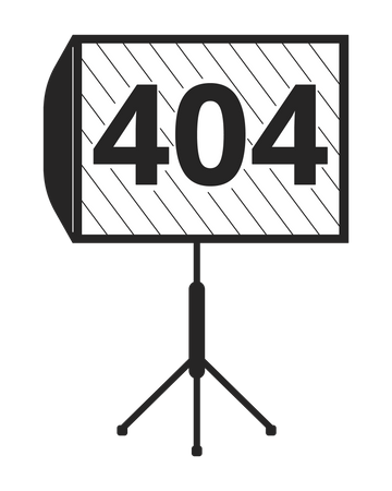 Le panneau LED affiche l'erreur 404  Illustration