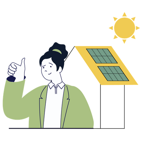 Panneau solaire  Illustration