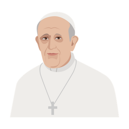 Papa Francisco  Ilustração