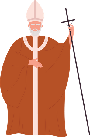 Papa sacerdote  Ilustração