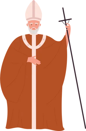 Papa sacerdote  Ilustração