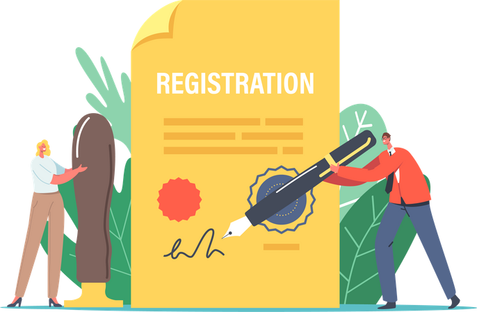 Papel de registro de canto  Ilustração