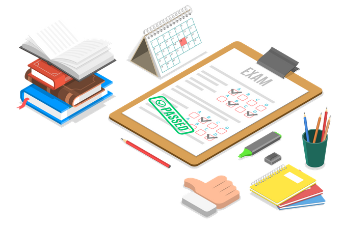 Paper Based Exam  Illustration