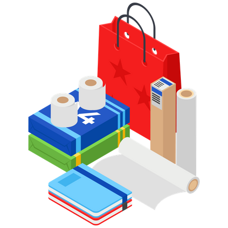 Paper Items  イラスト