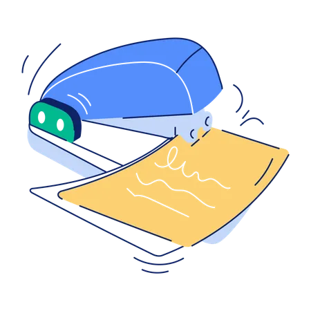 Paper Stapler  Illustration