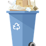 paper waste illustration free download