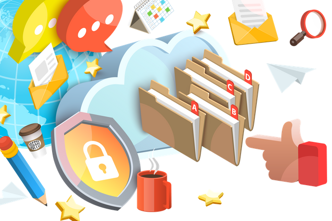 Paperless Office  Illustration