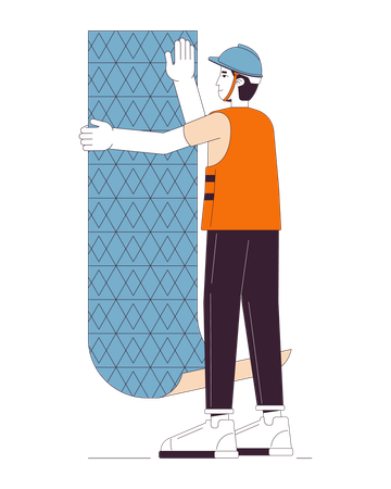 Papier peint suspendu professionnel  Illustration