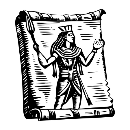 Papiro de Egipto  Ilustración