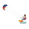 parachute boarding illustration free download